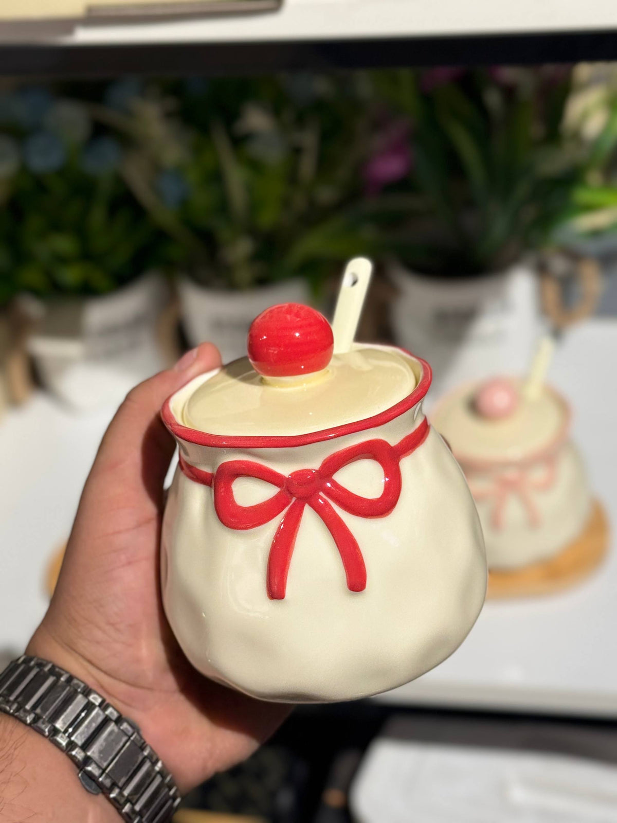 طقم توابل بورسلين بفيونكة 🎀