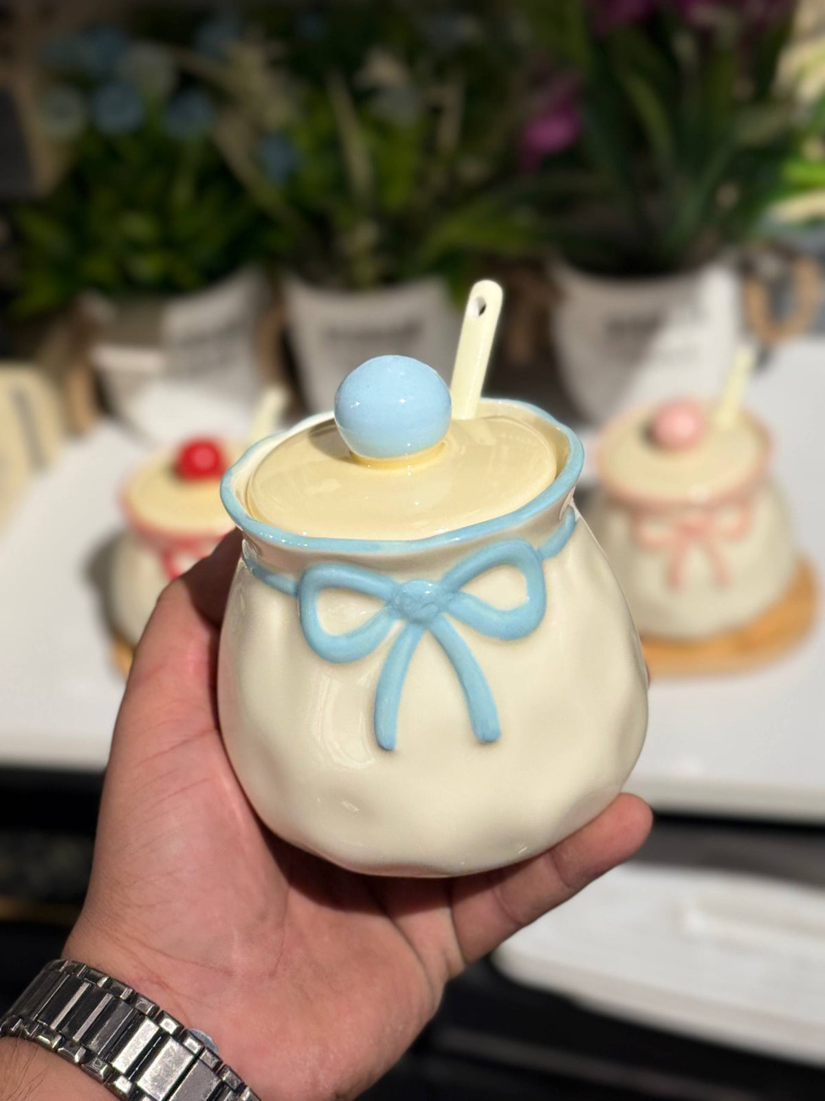 طقم توابل بورسلين بفيونكة 🎀