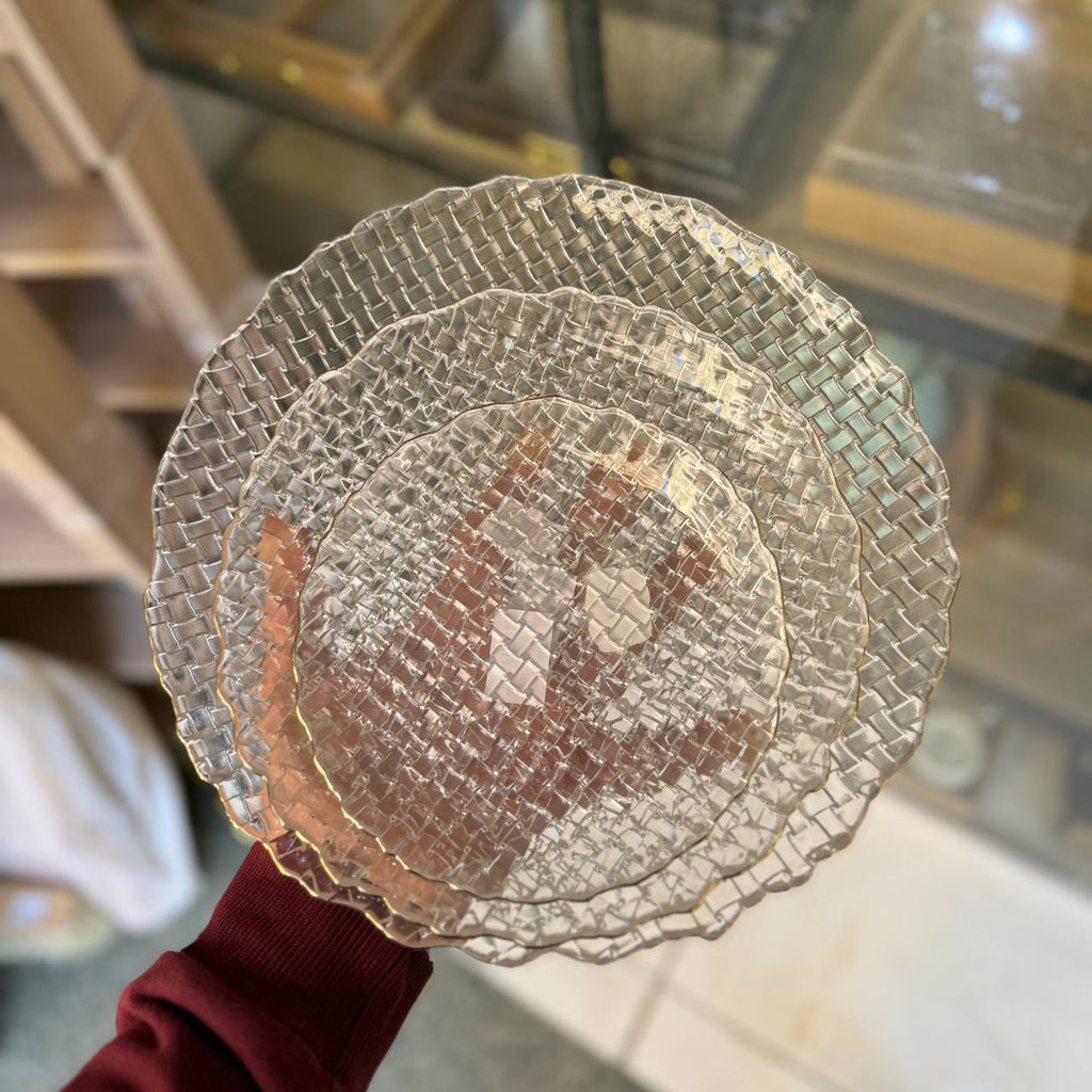 طقم طبق تقديم 3 قطعه